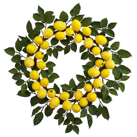 24&#x201D; Lemon Wreath